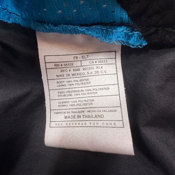 Nike NFL Pro Line Carolina Panthers Vintage 90s Windbreaker Pullover Black Sz M - Picture 8 of 10